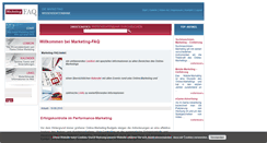 Desktop Screenshot of marketing-faq.de