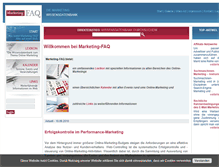 Tablet Screenshot of marketing-faq.de